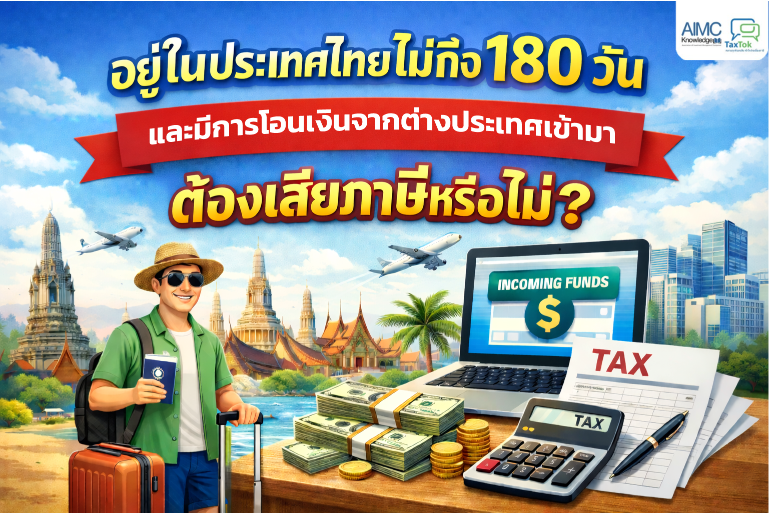 อยู่ในประเทศไทยไม่ถึง 180 วัน