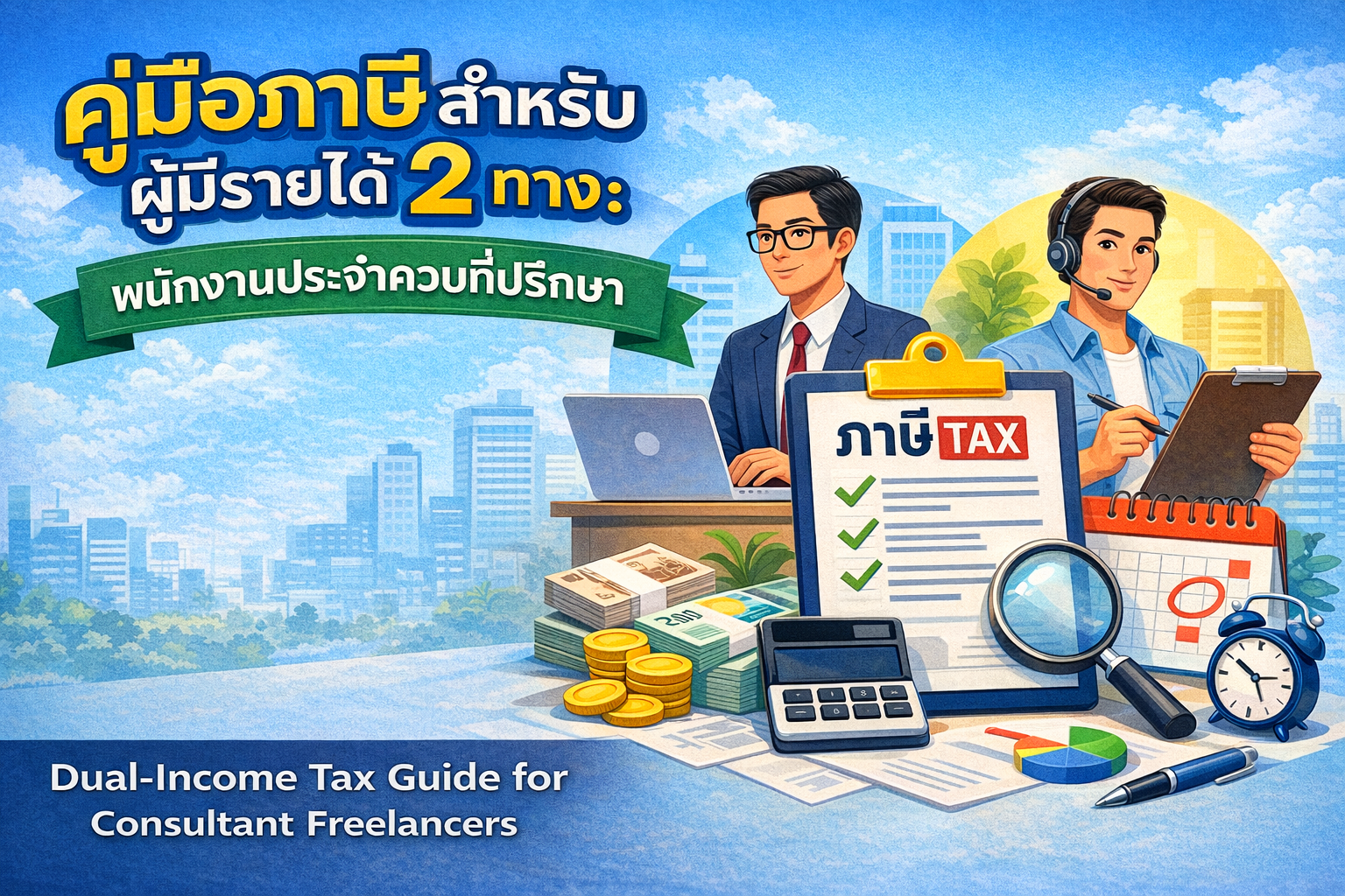 คู่มือภาษีสำหรับผู้มีรายได้ 2 ทาง